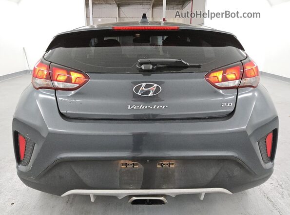 KMHTG6AF9KU019944 2019 HYUNDAI VELOSTER Gray უკანა ხედი