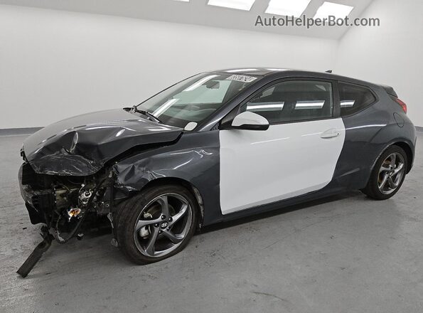 KMHTG6AF9KU019944 2019 HYUNDAI VELOSTER Gray 