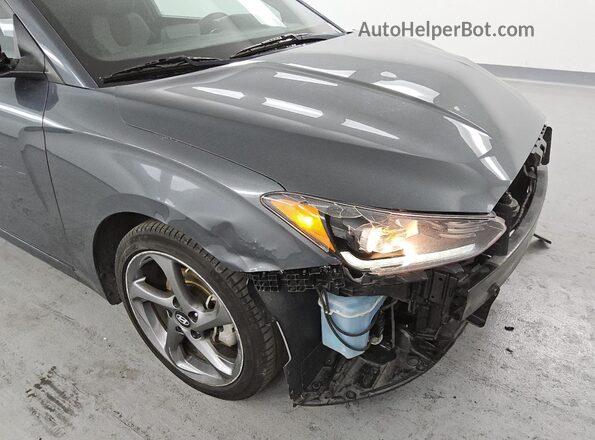 KMHTG6AF9KU019944 2019 HYUNDAI VELOSTER Gray 