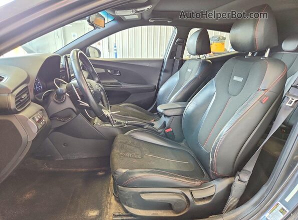 KMHTG6AFXKU002134 2019 HYUNDAI VELOSTER Gray Front interior view