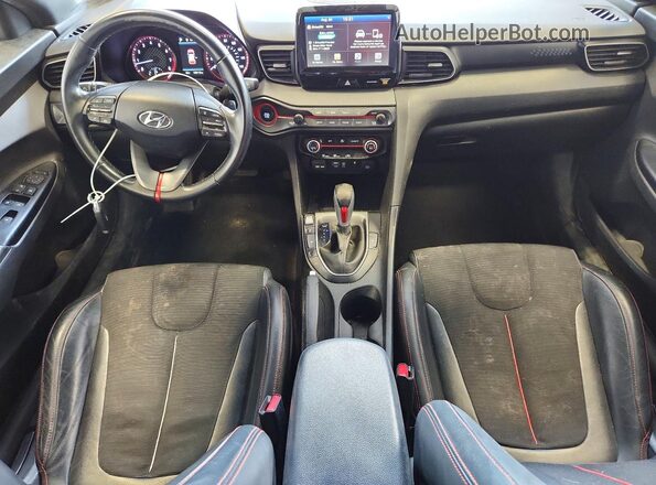 KMHTG6AFXKU002134 2019 HYUNDAI VELOSTER Gray Dashboard view