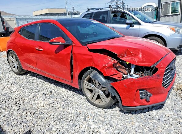 KMHTG6AFXKU014140 2019 HYUNDAI VELOSTER Red Delantero derecho
