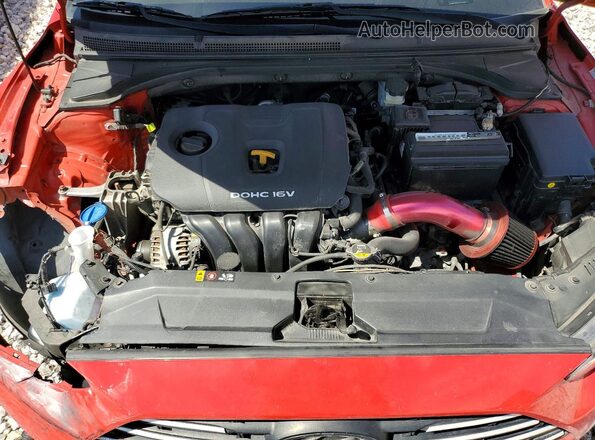 KMHTG6AFXKU014140 2019 HYUNDAI VELOSTER Red Vista interior trasera