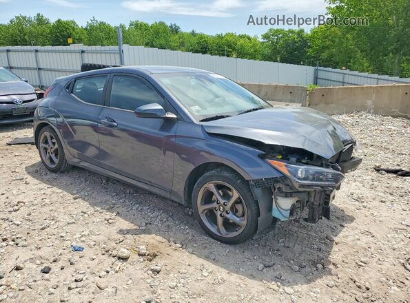 KMHTG6AFXKU016888 2019 HYUNDAI VELOSTER Серый Передняя правая четверть