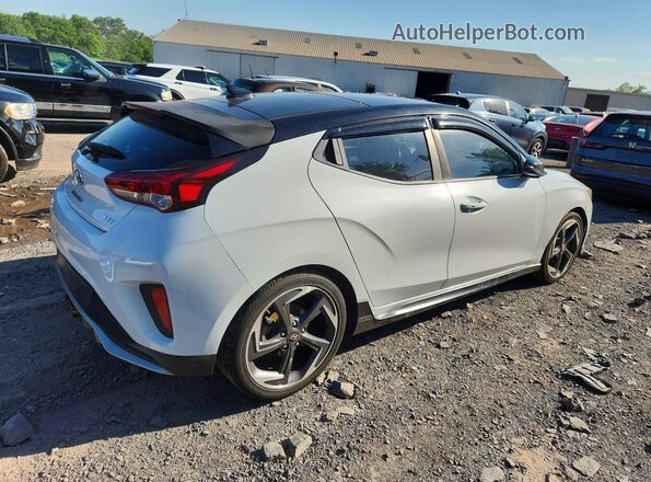 KMHTH6AB0KU004193 2019 HYUNDAI VELOSTER White Задня права чверть