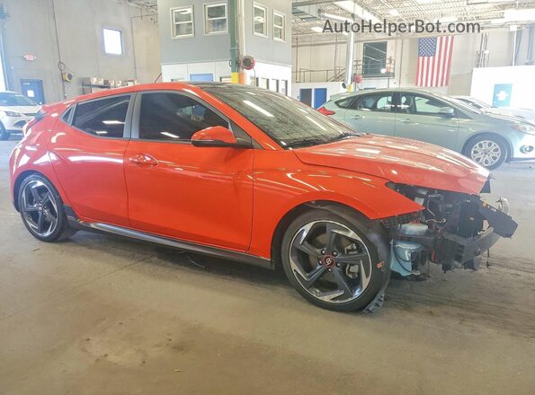 KMHTH6AB2KU011954 2019 HYUNDAI VELOSTER Orange Առջևի աջ
