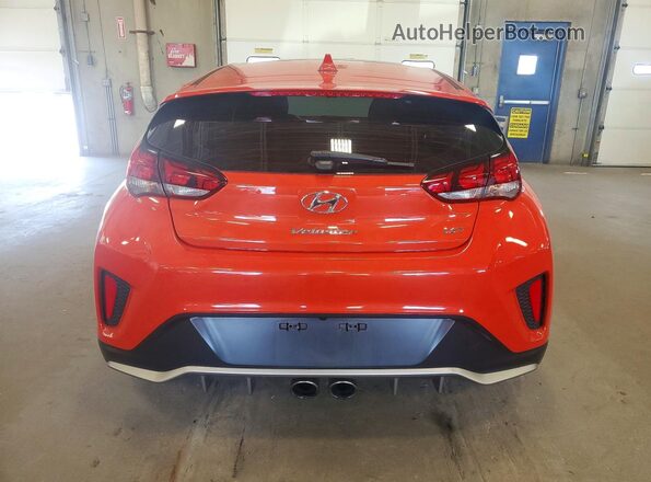 KMHTH6AB2KU011954 2019 HYUNDAI VELOSTER Orange Հետևի տեսք