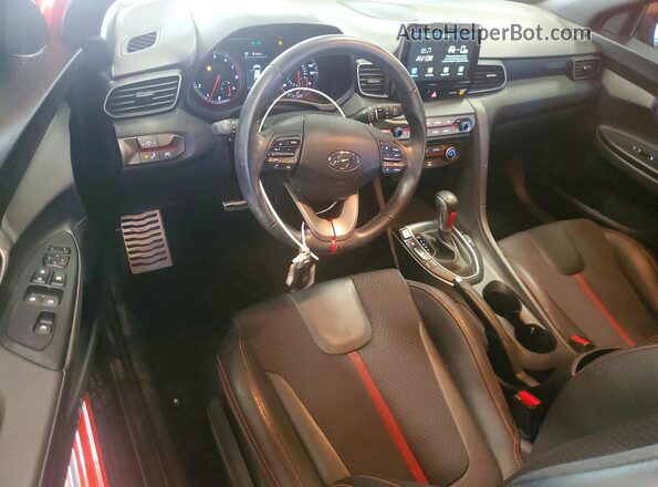 KMHTH6AB2KU011954 2019 HYUNDAI VELOSTER Orange Առջևի վահանակի տեսք