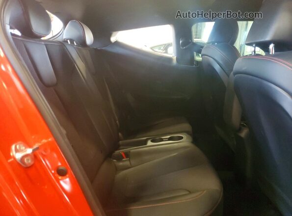 KMHTH6AB2KU011954 2019 HYUNDAI VELOSTER Orange Հետևի նստատեղերի տեսք