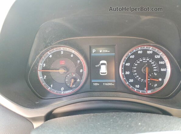 KMHTH6AB2KU012733 2019 HYUNDAI VELOSTER White Instrument cluster view