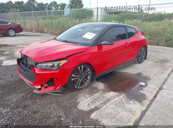 KMHTH6AB2KU015714 2019 HYUNDAI VELOSTER Red Przód lewy