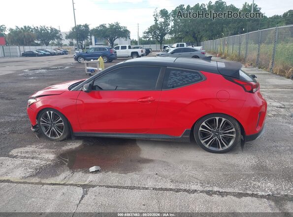 KMHTH6AB2KU015714 2019 HYUNDAI VELOSTER Red Widok wnętrza 360 stopni