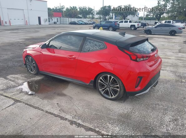 KMHTH6AB2KU015714 2019 HYUNDAI VELOSTER Red Tył lewy