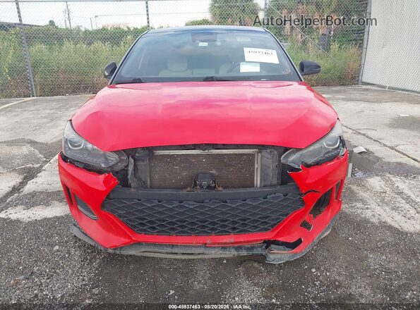 KMHTH6AB2KU015714 2019 HYUNDAI VELOSTER Red Widok z przodu