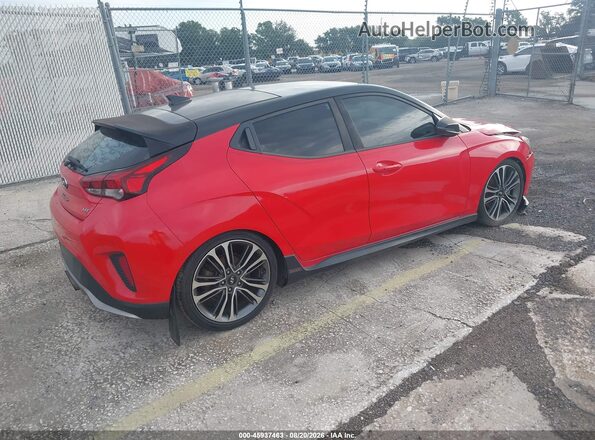 KMHTH6AB2KU015714 2019 HYUNDAI VELOSTER Red Tył prawy