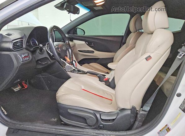 KMHTH6AB3KU015883 2019 HYUNDAI VELOSTER White Widok wnętrza z przodu