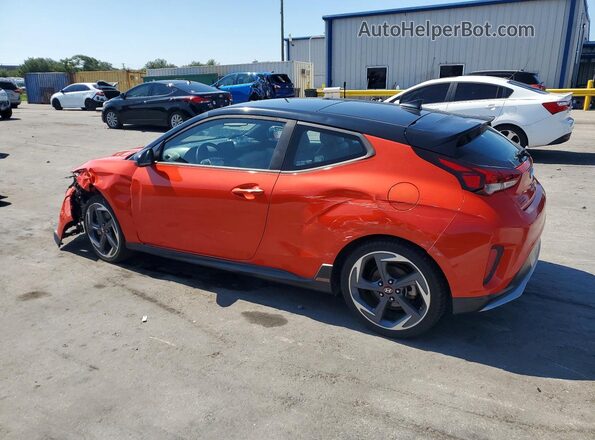 KMHTH6AB5KU019322 2019 HYUNDAI VELOSTER Оранжевый Задняя левая четверть