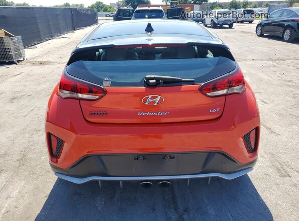 KMHTH6AB5KU019322 2019 HYUNDAI VELOSTER Оранжевый Вид сзади