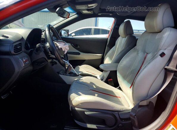KMHTH6AB5KU019322 2019 HYUNDAI VELOSTER Оранжевый Вид салона спереди