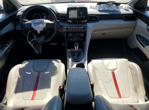 KMHTH6AB5KU019322 2019 HYUNDAI VELOSTER Оранжевый Вид панели приборов