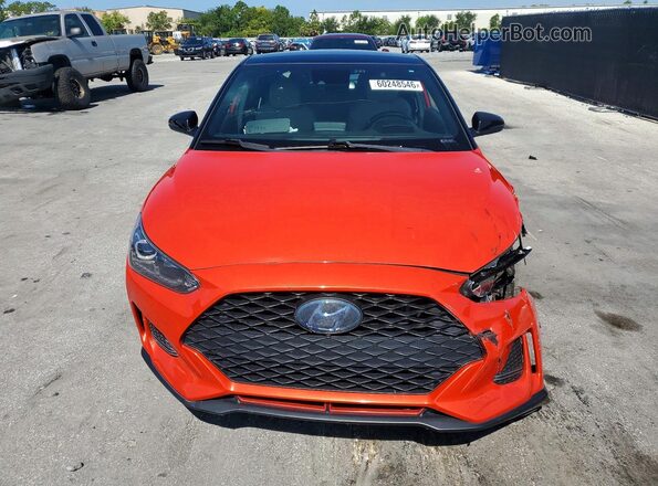 KMHTH6AB5KU019322 2019 HYUNDAI VELOSTER Оранжевый Вид спереди