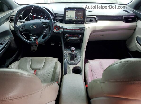 KMHTH6AB6KU012797 2019 HYUNDAI VELOSTER White წინა პანელის ხედი