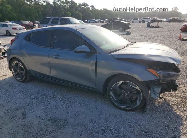 KMHTH6AB6KU015392 2019 HYUNDAI VELOSTER Gray Delantero derecho
