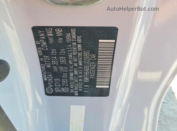KMHTH6AB8LU026881 2020 HYUNDAI VELOSTER Gray Շարժիչի բաժամունքի տեսք