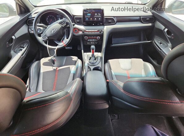 KMHTH6AB9KU013832 2019 HYUNDAI VELOSTER Charcoal წინა პანელის ხედი