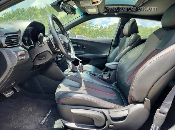 KMHTH6AB9KU013832 2019 HYUNDAI VELOSTER Charcoal წინა სალონის ხედი