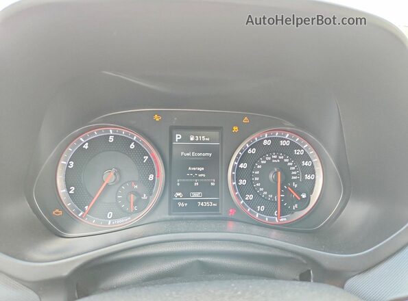 KMHTH6AB9KU013832 2019 HYUNDAI VELOSTER Charcoal ხელსაწყოთა პანელის ხედი