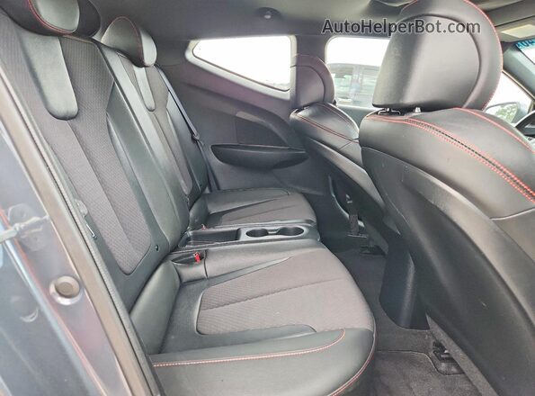 KMHTH6AB9KU013832 2019 HYUNDAI VELOSTER Charcoal უკანა სავარძლების ხედი