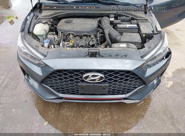 KMHTH6AB9LU021270 2020 HYUNDAI VELOSTER Gray Rear view