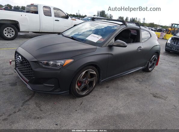 KMHTH6ABXKU020157 2019 HYUNDAI VELOSTER Черный Передняя левая четверть