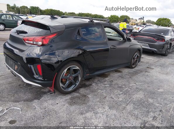 KMHTH6ABXKU020157 2019 HYUNDAI VELOSTER Черный Задняя правая четверть