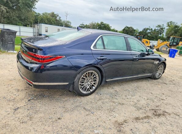 KMTF54PH6MU085411 2021 GENESIS G90 Blue უკანა მარჯვენა