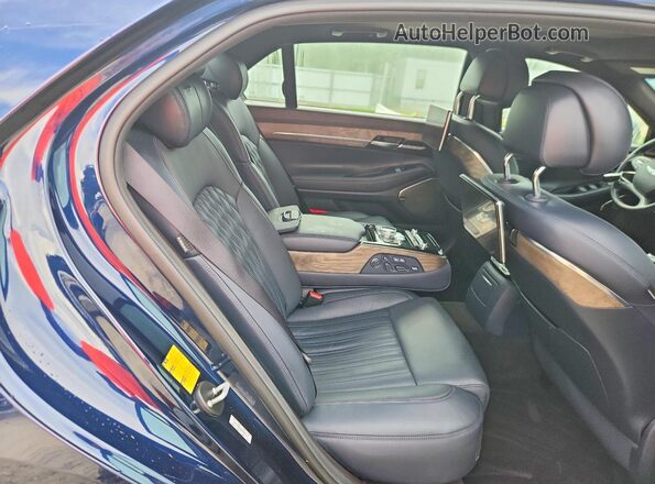 KMTF54PH6MU085411 2021 GENESIS G90 Blue უკანა სავარძლების ხედი