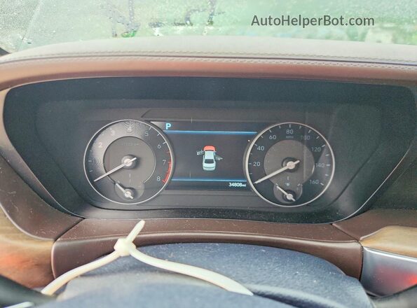 KMTF54PH6MU085411 2021 GENESIS G90 Blue ხელსაწყოთა პანელის ხედი