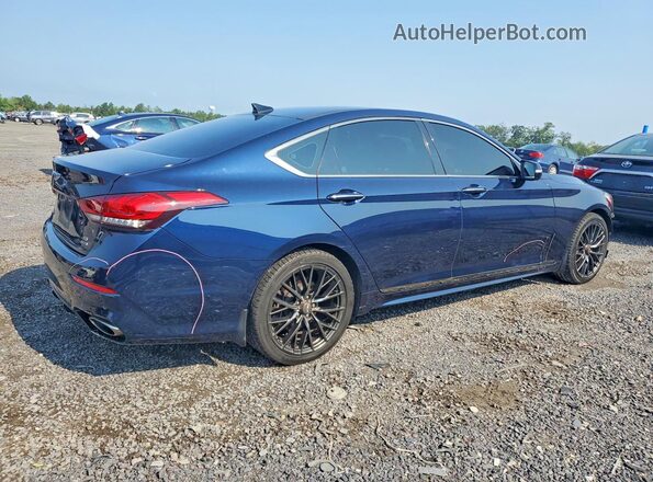 KMTFN4JE8LU329072 2020 GENESIS G80 Blue Trasero derecho