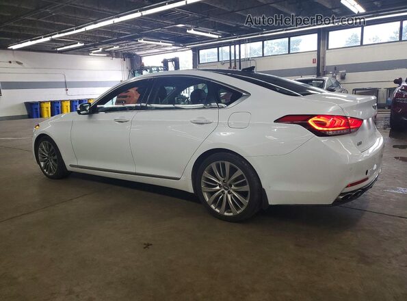 KMTFN4JF9KU303183 2019 GENESIS G80 White Задня ліва чверть