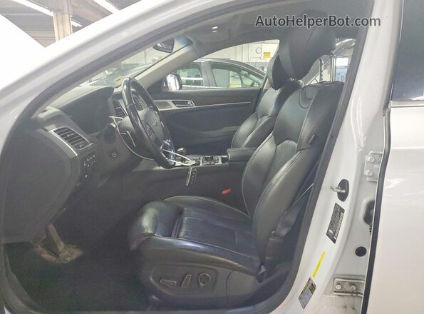 KMTFN4JF9KU303183 2019 GENESIS G80 White Вид салону спереду