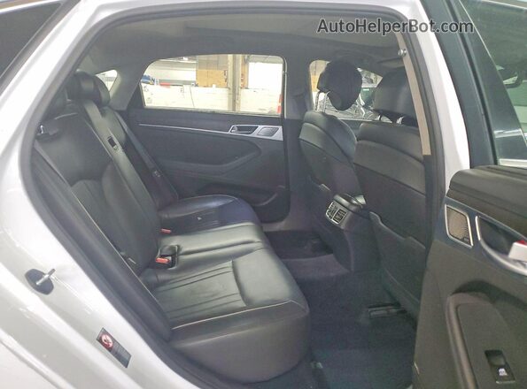 KMTFN4JF9KU303183 2019 GENESIS G80 White Вид задніх сидінь