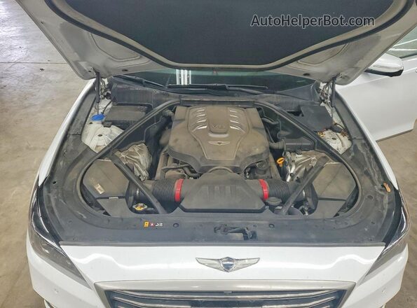KMTFN4JF9KU303183 2019 GENESIS G80 White Вид задньої частини салону
