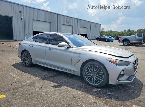 KMTG34LA2KU027232 2019 GENESIS G70 Silver წინა პანელის ხედი