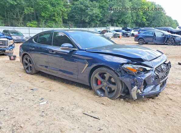 KMTG34LE1LU051543 2020 GENESIS G70 Синий Передняя правая четверть