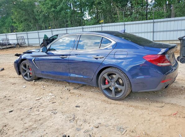 KMTG34LE1LU051543 2020 GENESIS G70 Синий Задняя левая четверть