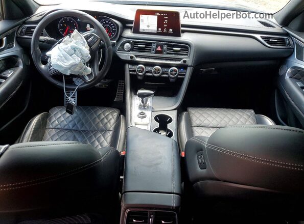 KMTG34LE1LU051543 2020 GENESIS G70 Синий Вид панели приборов