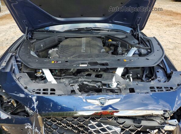 KMTG34LE1LU051543 2020 GENESIS G70 Синий Вид задней части салона