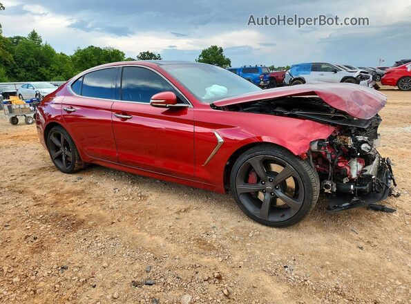 KMTG34LE2KU015357 2019 GENESIS G70 Burgundy Передня права чверть