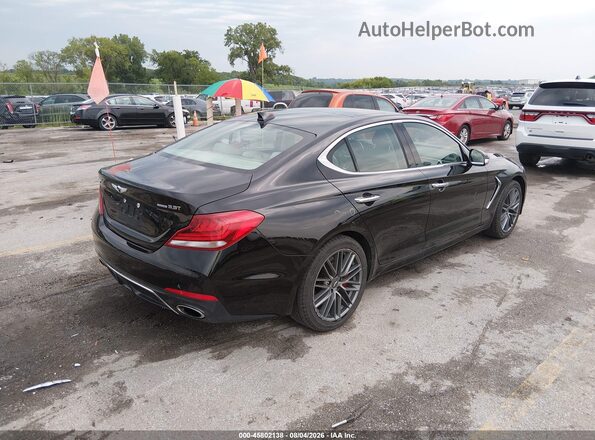 KMTG34LE4KU025629 2019 GENESIS G70 Black Trasero derecho